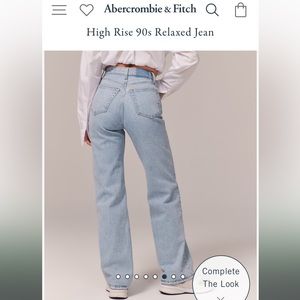 Abercrombie 90s High rise relaxed jeans